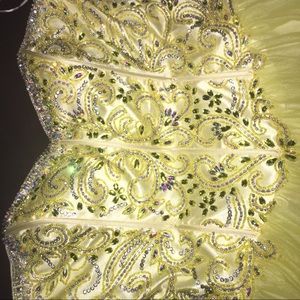 Lemon Yellow Prom Dress